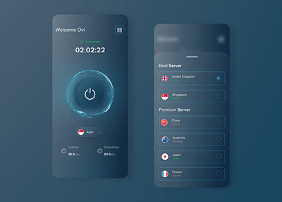 VPN fast connection figma futuristic vpn internet new vpn design ui ui design ui ux ui vpn vpn design vpn internet vpn mobile vpn proxy vpn web