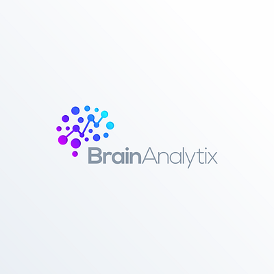 Brain Analitix logo analytic brain brand branding colorful design identity illustration logo simple think