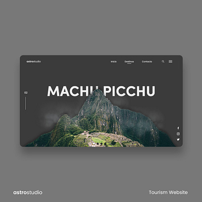 Landing Page Tourism adobe xd design design web landing ui