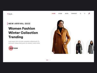 Fashion Website app design ui ux