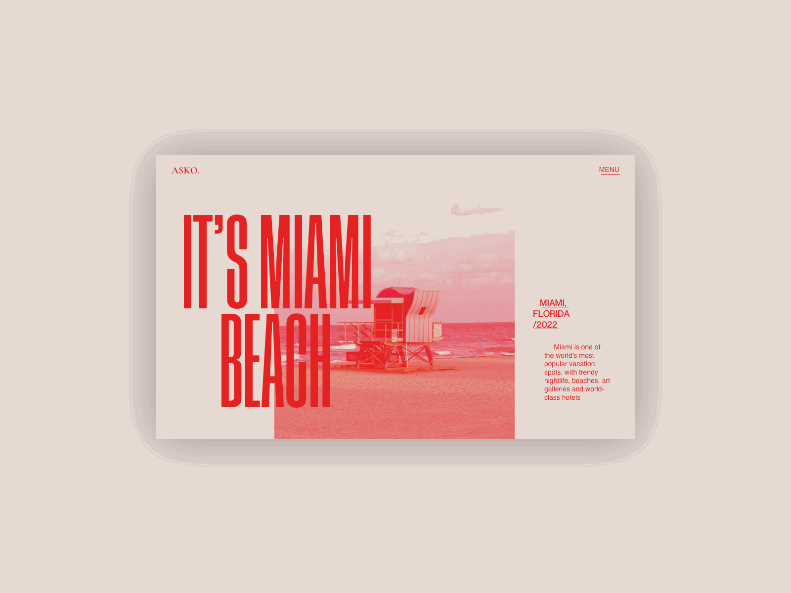 Travel Landing Page Exploration clean design home landing page minimal travel typography ui web web design website