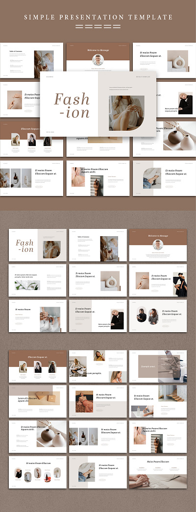 Fashion Presentation Template branding cilent design edit fashion graphic design layout logo photo photography portfolio template