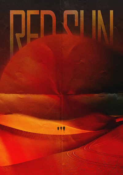 RED SUN (Poster for short film) design icon illustration logo typography