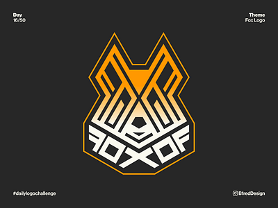 Logo Challenge – Day 16 branding concept daily logo challenge design fox gradient icon illustration logo logomark orange symbol wordmark