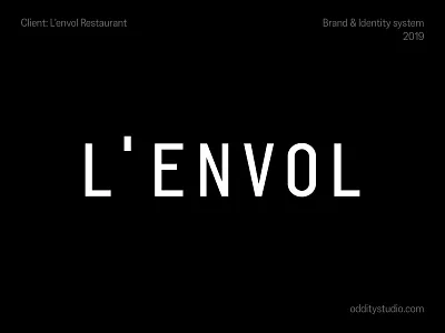 L'envol wordmark branding graphic design logo logotype print typography