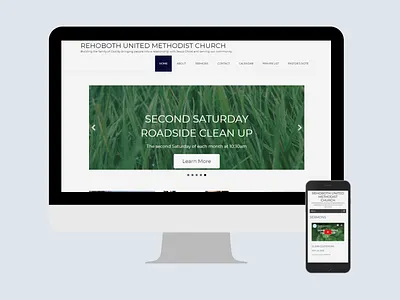 Church WordPress Website ui web design wordpress