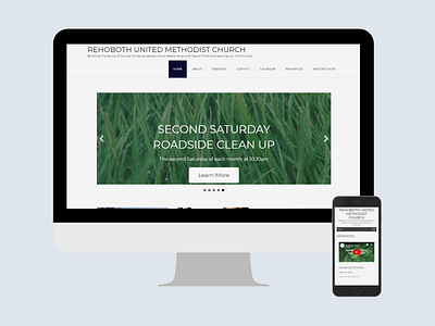 Church WordPress Website ui web design wordpress