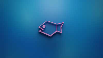 Fish 3d design graphic design icon illustration