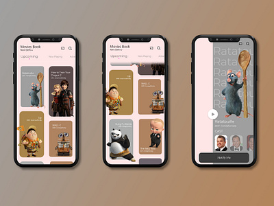 Movie App app design graphic design illustration ui vector