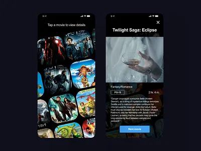 Movies adobexd dailyui design mobile movies ui ux xdcreativechallenge xddailychallenge