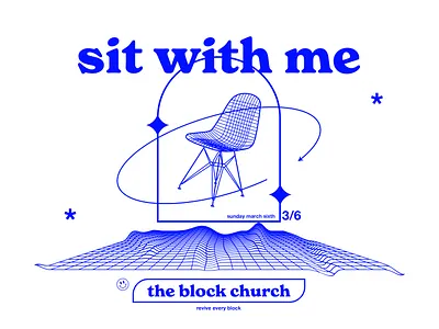 Sit With Me church design illustration illustrator jesus photoshop