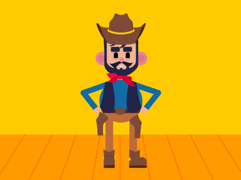 Yee-haw animation design florentinus illustration vector