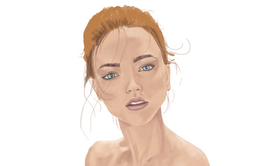 Unfinished Hair design digitalpainting graphic design illustration