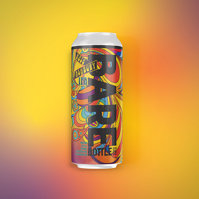 Haze & Ashbury - Craft Beer Label Design beer beer art branding bright can craft beer design graphic design illustration logo package design packaging psychedelia vector vibrant