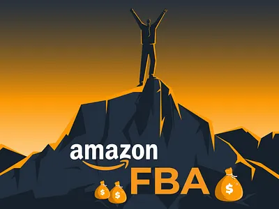Amazon FBA 2d amazon design dribbble fba flat design graphic design illustration inspirations shot ui vector