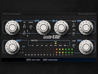 Disto-S Skin Now Live application audio audio effect daw music music production plugin production sketchapp sound ui vst vst plugin