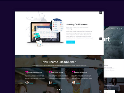 Ultima Wordpress Theme Page clean corporate flat testimonials ui web design wordpress wordpress theme