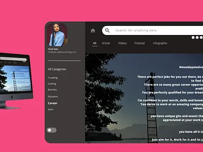 DailyUI : A blog post branding design icon typography ui ux