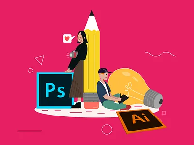 Illustration Day adobe illustrator adobe photoshop creativity desing draw illustration pencil teens vector