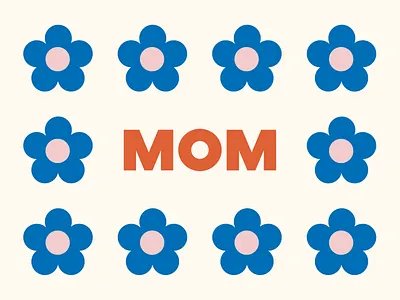 Daisy Mom 90s daisy design floral flower mom mommy mother mother day mothers day mum pattern vector vintage
