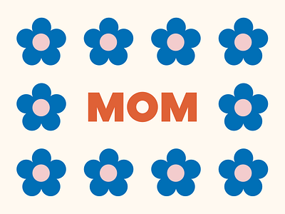 Daisy Mom 90s daisy design floral flower mom mommy mother mother day mothers day mum pattern vector vintage