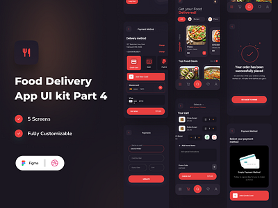 Food delivery Mobile app design part 4 app ui design food ap design foodie headermobile app hero lunchdinner shop ui design ui ux design