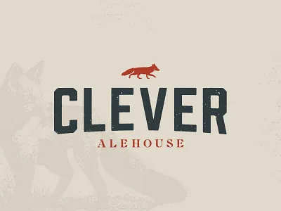Clever Alehouse Logo beer branding chattanooga identity illustration logo