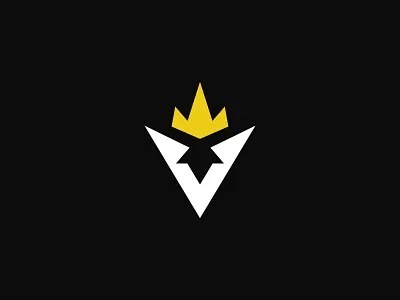 V.Crowned crown crowned v crown v lettering vcrown