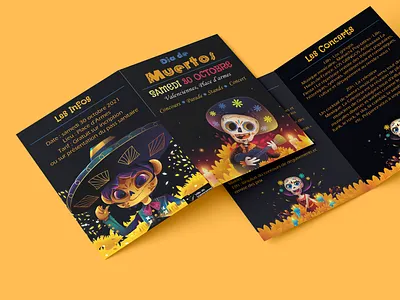 Día de los Muertos design dia de los meurtos dia de meurtos flyer ui