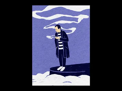 Goodbye guys goodbye heaven illustration smoke