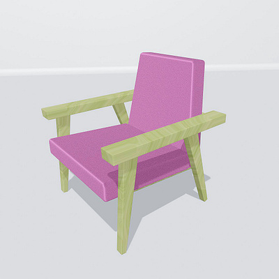 Chair render 3d blender illustration