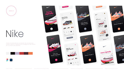 Nike app branding design graphic design ui ux