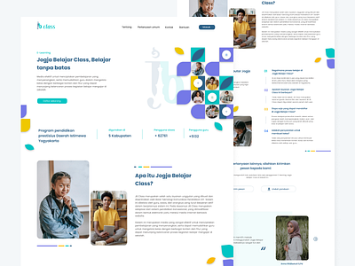 JOGJA BELAJAR CLASS design elearning landing page learning mobile apps mobile design ui uiux user experience user interface ux website