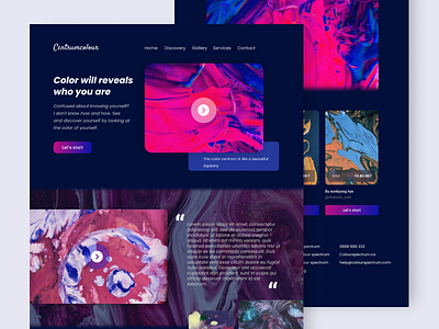 CENTRUMCOLOUR design landing page ui uiux user experience user interface ux website website design