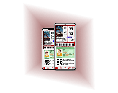 COVID-19 vaccination verification with movie ticket and ID android app apple covid covid 19 design google mobile movie ticket ui usability ux vacination verification