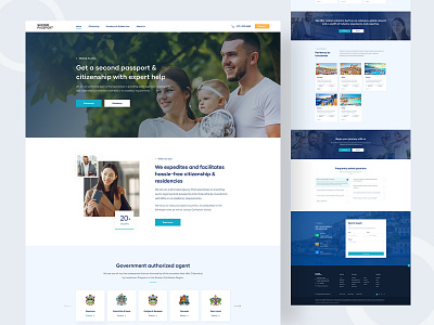 Second Passport - Citizenship & Residencies Website 2022 citizenship website clean clean ui creative design interaction modern passport residense second citizen second passport second residence typography ui uiux ux ux design website design