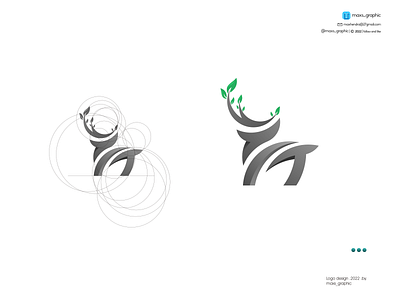 deerleaf logo branding design icon illustration logo logo design logotype vector