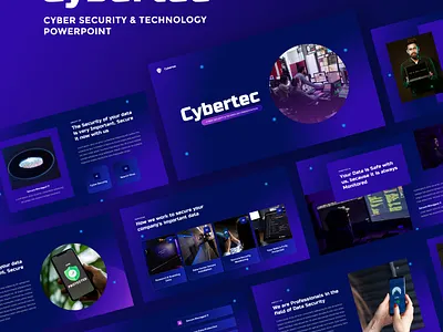 Cybertec - Cyber Security & Technology Presentation Template business powerpoint creative slide crypto cyber security data center it solution network powerpoint template presentation presentation template software development startup technology