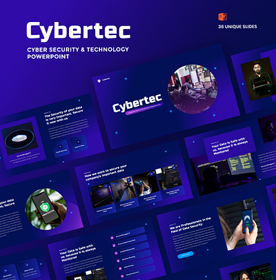 Cybertec - Cyber Security & Technology Presentation Template business powerpoint creative slide crypto cyber security data center it solution network powerpoint template presentation presentation template software development startup technology