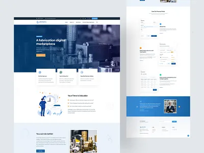 Uppmodel - Fabrication Digital Marketplace 2022 clean ui creative design engineer marketplace fabrication digital marketplace fabrics interaction landing page machineries machineries marketplace marketplace minimal template trendy ui uiux ux ux design website