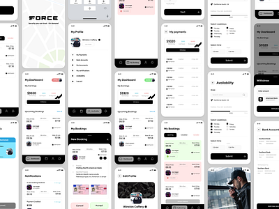 Security Booking Admin App android app appdesign branding design graphic design illustration ios logo ui uiux