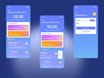 Alarm App app application design indonesia ui