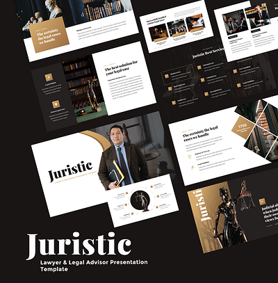 Juristic - Lawyer & Legal Advisor Presentation Template business powerpoint judge law consultant powerpoint template presentation presentation template