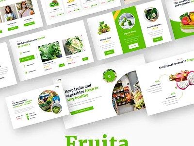 Fruit, Vegetable & Organic Food Presentation Template business powerpoint creative slide drink food fruit healthy food organic food powerpoint template presentation presentation template vegetable vegetarian