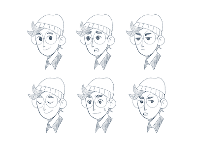 Expressions character design design doodle illustration sketch