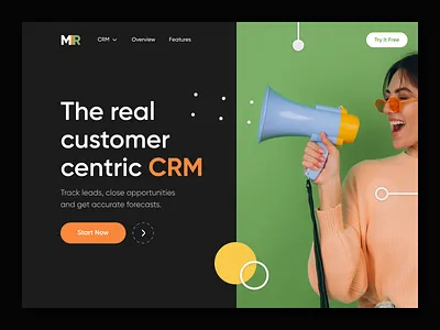MIR - Customer Relationship Management colllab crm customer relationship management dark mode digital digital marketing hr interface landing manage management merketing product saas sales team management ui ux web