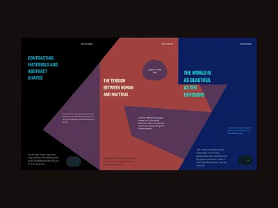 Chaos abstract chaos design figures ilo chani ui web web concept web design webdesign