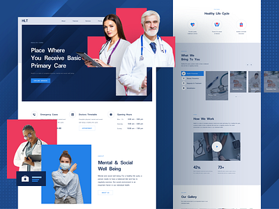 Health Web Design Landing Page design doctor figma health hospital landing medic responsive sketch ui ux xd