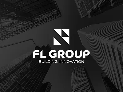 FL Group logo brand branding building company construction logo logodesign logomark logotipo logotype mark minimal realestate
