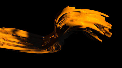 Experimenting with xp trails 3d 3d art 3d artist 3d design 3d designer 3dfordesigners cinema4d fluid insydium juice lava motion graphics orange simulation styleframe trails x particels xp